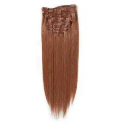 Fashiongirl - Extensiones Con Clip Fashiongirl #60 Rubio Platino - 65 Cm Extensiones de cabello 1 pieces Marrón unisex