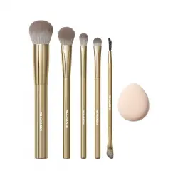 Morphe - Holiday Collection Compose Yourself 6-Piece Brush & Tool Set Brochas para base de maquillaje 1 pieces 1 Pieza