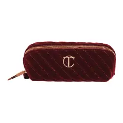 Organizador de Maquillaje Velvet Make Up Bag Pequeño Charlotte Tilbury Night Crimson