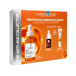 Protocolo Iluminador & Renovador: Pure Vitamin C12 Serum 30 ml + Retinol B3 Serum + Anthelios Uvmune 400 Fluido Spf50+