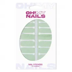 ¡43% DTO! Oh My Nail Stickers Green Glitter