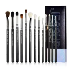 Jessup Beauty - Set de pinceles PRO 13pcs - T338: Black/Silver