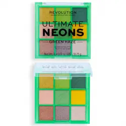 Revolution - *Artist Collection* - Mini paleta de sombras Ultimate Neons - Green Haze