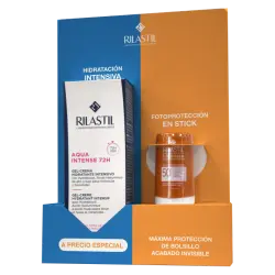 Pack Aqua Intense 72h Gel-Crema + Sun System Stick Transparente SPF50+