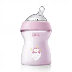 Chicco - Biberón Naturalfeeling Flujo Medio 2M+ Chupetes 250 ml female