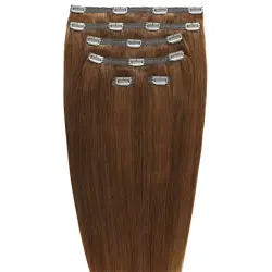 Gold24 - Extensiones Con Clip Gold24 #4 Marrón - 60 Cm Extensiones de cabello 1 pieces Marrón unisex