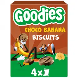 Goodies Galletas Chocolate y plátano 20 gr