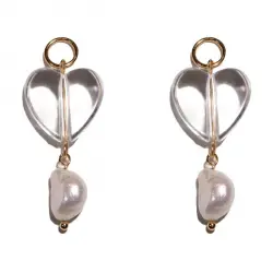 Pendientes Perla Corazón