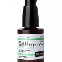 Beauté Mediterranea - Contorno De Ojos Eye Hero All-In-One Treatment Con Bakuchiol Y Niacinamida Vegana 94% De Ingredientes Naturales 15 Ml