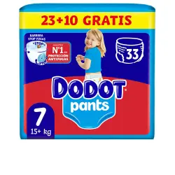 Dodot Pants pañal-braguita talla 7 +17 kg 33 u