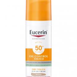 Eucerin® - Gel-Crema Solar Oil Control Tinted Dry Touch Medio Para Piel Mixta O Grasa SPF 50+ Eucerin