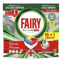 Fairy Platinum Plus All In One Limón 16 und Capsulas Lavavajillas