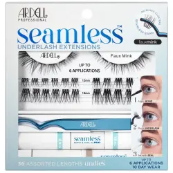 Faux Mink Extensiones de pestañas inferiores sin costuras Accesorios maquillaje 32 ud.
