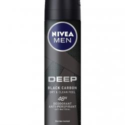 NIVEA - Desodorante En Spray Deep Black Carbon Men