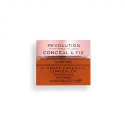 Revolution - Corrector Ultimate Coverage Conceal & Fix - Dark Tan