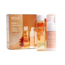 Segle - Pack doble limpieza mini aceite desmaquillante + espuma limpiadora
