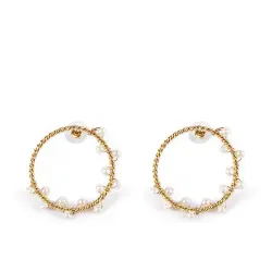 Shima pendientes #oro brillo 1 u