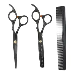 UNIQ - Set De Peluquería PRO Con Dos Tijeras Y Peine Tijeras capilares y cortapelos 1 pieces unisex