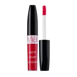 Mia Make Up - Matte Velvet Laquer Labial Liquido Barras de labios 4 g BRIGHT RED