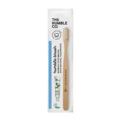 Pack Cepillo de Dientes de Bambú White Adult Soft + Pasta de Dientes Menta Fresca 7 gr