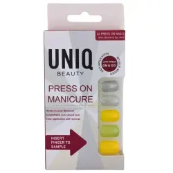 UNIQ - Haga Clic/presione En Las Uñas De Manicura Uñas postizas y diseños de uñas 24 pieces Pasteles Brillantes