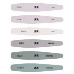 UNIQ - Kit De Pulidor Y Lima De Uñas De Grano Múltiple Cuidado de uñas 6 pieces 6 Piezas