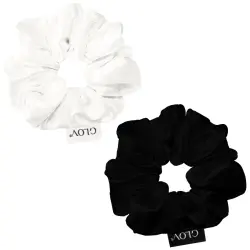 Glov - Pack de 2 coleteros Satin Scrunchies talla M