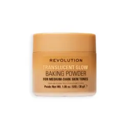 Makeup Revolution - Polvos sueltos para baking Translucent Glow - Medium to Dark