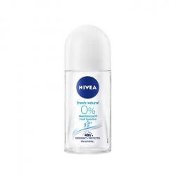 Nivea - Desodorante en roll-on 0% Aluminio - Fresh Natural