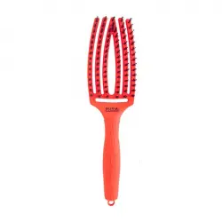 Olivia Garden - Cepillo para cabello Fingerbrush Combo Medium - Neon Orange