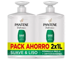 Suave Y Liso Champú lote 2 x 1000 ml