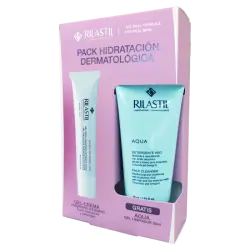 Pack Hidratación Dermatológica Gel-Crema Hidratante Intensivo + Aqua Gel Limpiador 90 ml