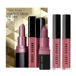 Bobbi Brown - Estuche de regalo Crushed Crave Lip Trio Pink Bobbi Brown Edición Limitada.