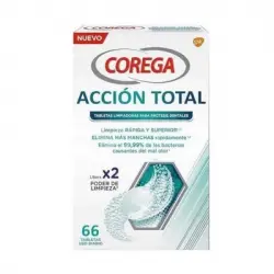 Corega Corega Acción Total Limpiador Tabletas, 66 un