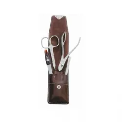 ERBE Estuche Country, 4 piezas, marrón 1 Stk. 1.0 pieces