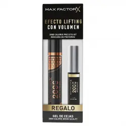 Max Factor - Set de máscara y gel fijador de cejas Efecto Lifting con Volumen