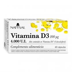 Natysal - Cápsulas Vitamina D3 4.000U.I. 30 Uds
