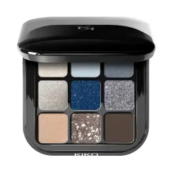 Paleta De Sombras New Glamour Multi Finish Eyeshadow Palette Kiko Milano 05 Blue Variations