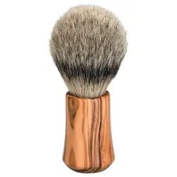 Silberspitz, talla M, madera de olivo Brocha de afeitado 1 Unidad