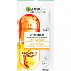 Garnier - Mascarilla En Ampolla Anti Fatiga Con Vitamina CG Y Extracto De Piña Skin Active