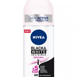 NIVEA - Desodorante Roll-on Black & White Original Invisible Skin Active