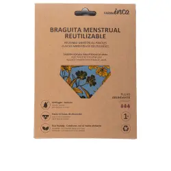 Braguita Menstrual absorción super #flores amarillas talla M