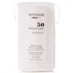 Byphasse - Discos de algodón ovalados - 50 unidades