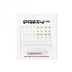 Party Lab Stickers Silver - Gold