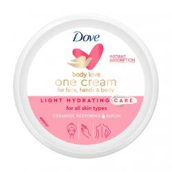 DOVE - Crema De Manos, Cara Y Cuerpo Hidratación Light Para Todo Tipo De Piel