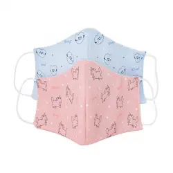 Pack Mascarillas Protectoras Unicornios Y Corazones