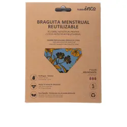 Braguita Menstrual absorción super #flores amarillas talla S