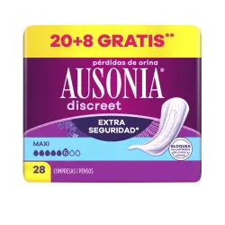 Discreet compresas incontinencia maxi 28 u