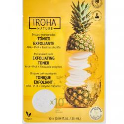 Iroha Nature - Discos Tonificantes Y Exfoliantes Con AHA, PHA Y Enzimas De Piña