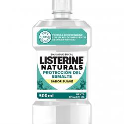 Listerine - Enjuague Bucal Naturals Protección Del Esmalte Sabor Suave Menta